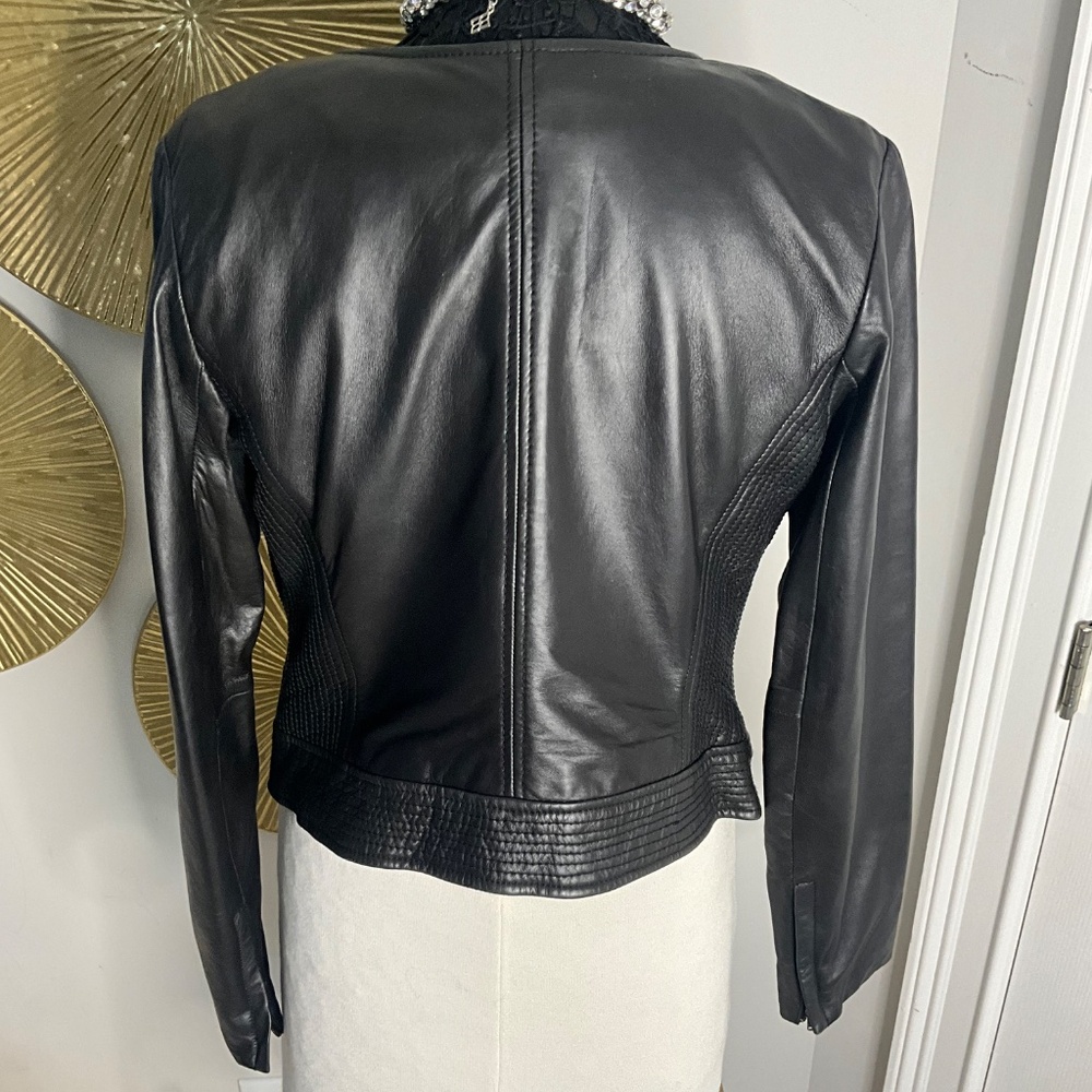 * Halogen Leather Motorcycle Jacket * - image 4